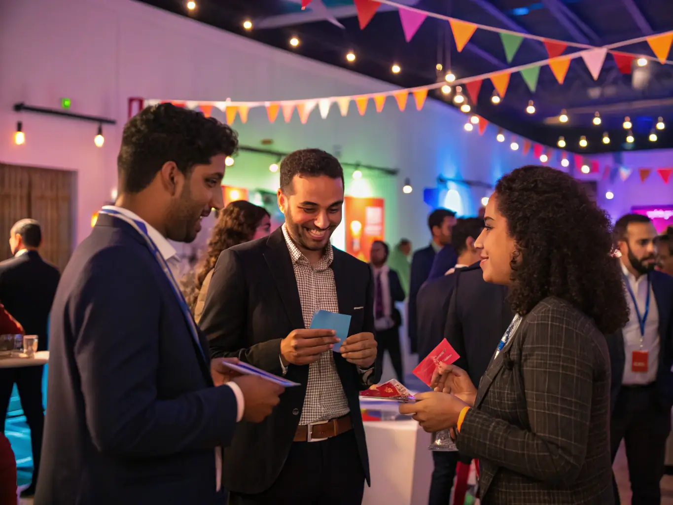 An image showcasing a networking event for 51chigua.com Elite Club members, highlighting the opportunities for collaboration and knowledge sharing.